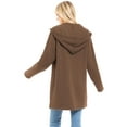 thumbnail image 4 of Made by Olivia Women's Casual Oversized Loose Fit Zip Up Pullover Hoodie Tunic Sweatshirt Jacket Fall Outfits (S-3X), 4 of 6