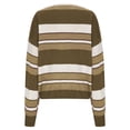 thumbnail image 4 of HAiming Sweaters for Women Trendy Color Block V Neck Long Sleeve Pullover Knitted Tops Plus Size Casual Loose Blouse, 4 of 4