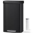 thumbnail image 1 of YUSAZENS 80L Large Step-on Trash Can for Kitchen, with Liner Rim and Soft Close Plastic Lid, Perfect for High Capacity Needs, Black Color, 1 of 9