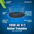 thumbnail image 4 of Bestway Xtreme Air 15 ft Trampoline for Kids & Adults, No-Gap Enclosure, Foam-Padded Poles, 4 of 14