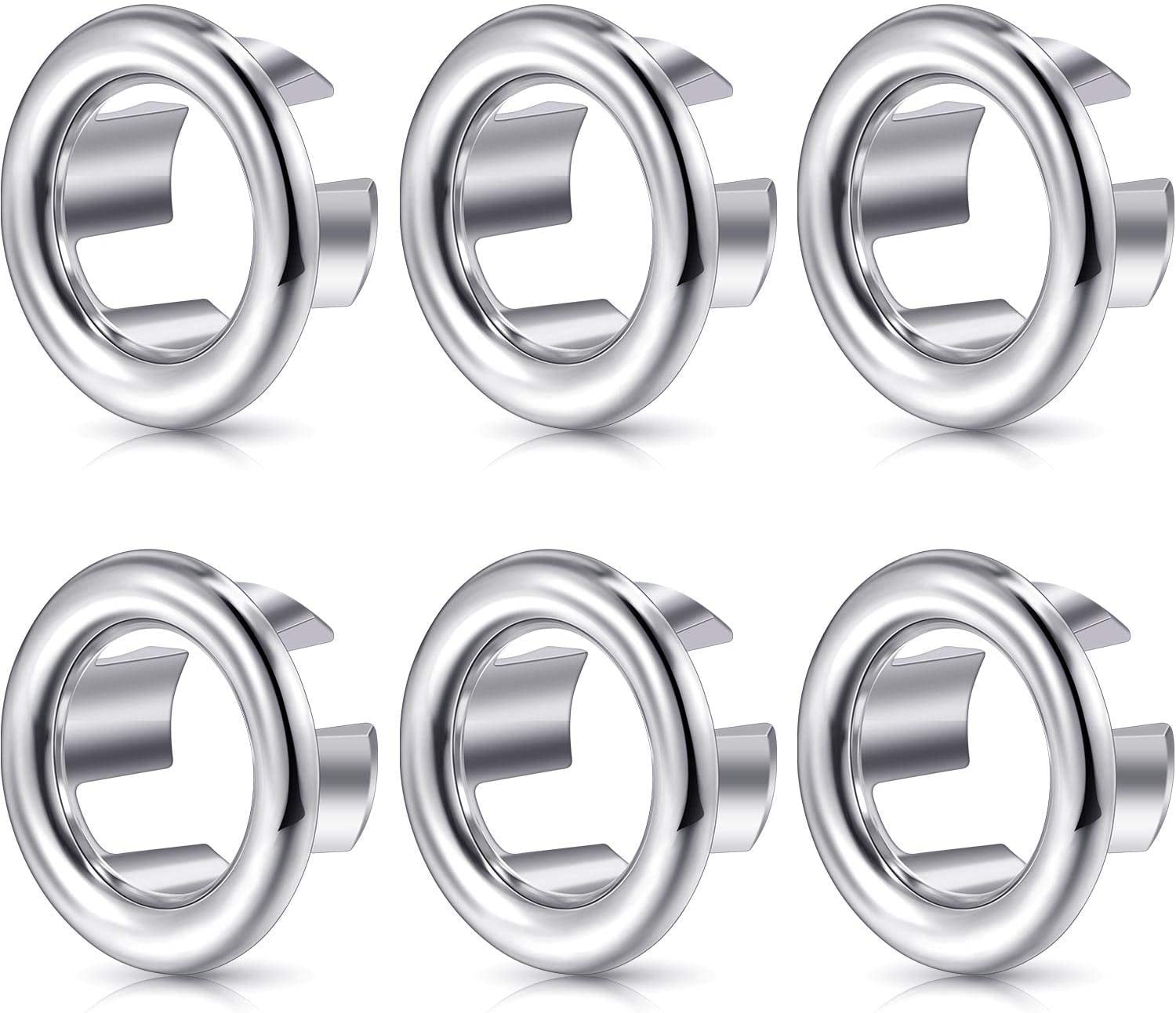2-Pack Brass Sink Overflow Hole Covers - Decorative Rings For Bathroom/Kitchen Sink, Fits 22-24mm Holes - View #9