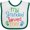 White and Green, variant on Inktastic My Grandad Loves Me Boys or Girls Baby Bib