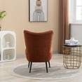 thumbnail image 6 of Living Room Chairs, Armless Accent Chair With Rubber Wooden Legs Modern Upholstered Corner Side Chair For Living Room, Bedroom, Office, Hotel, 6 of 9