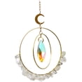 thumbnail image 1 of Moon Sun Catcher, adorno de ventana interior y exterior de coche de cristal, prisma de gema, decoración boho, 1 of 5