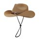 thumbnail image 1 of Sombrero pajarero plegable estilo vaquero: ligero y con protección UV para la playa y el senderismo, 1 of 7