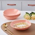 thumbnail image 2 of Stone + Lain Delilah Porcelain Collection Dish Set, 6 Bowls (8-Inch) Service for 6, Peach, 2 of 5