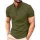thumbnail image 1 of pstuiky camisetas para hombre, Camiseta informal de manga corta con cuello vuelto y botones laterales para hombre camisas casuales para hombre s, 1 of 5