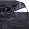 thumbnail image 3 of Womens Mens Long Sleeve Raincoat Waterproof Zip-Up Safety Jacket Hat Brim Unisex Adults Rain Jackets Outdoor Workwear Black, 3XL, 3 of 6