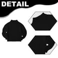 thumbnail image 3 of Suéteres de cuello alto para niñas Ropa de punto con manga de murciélago para niños Jersey grueso, 3 of 5