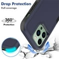 thumbnail image 5 of for iPhone 15 Pro Max Case,Heavy Duty Drop Protection Edge Raised Rugged Shockproof/Drop Proof/Dust Proof Military Protective Tough Durable Cell Phone Cover for Men Women,Darkblue, 5 of 6