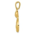 thumbnail image 2 of Real 14kt Yellow Gold Cat Pendant; for Adults and Teens; for Women and Men, 2 of 4