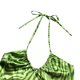 thumbnail image 4 of Vestido Para Mujer Con Cuello Halter Fruncido Sin Espalda Ondulado/Vestido Con Estampado De Flores Y Lunares XBTCLXEBCO Verde;XL, 4 of 6