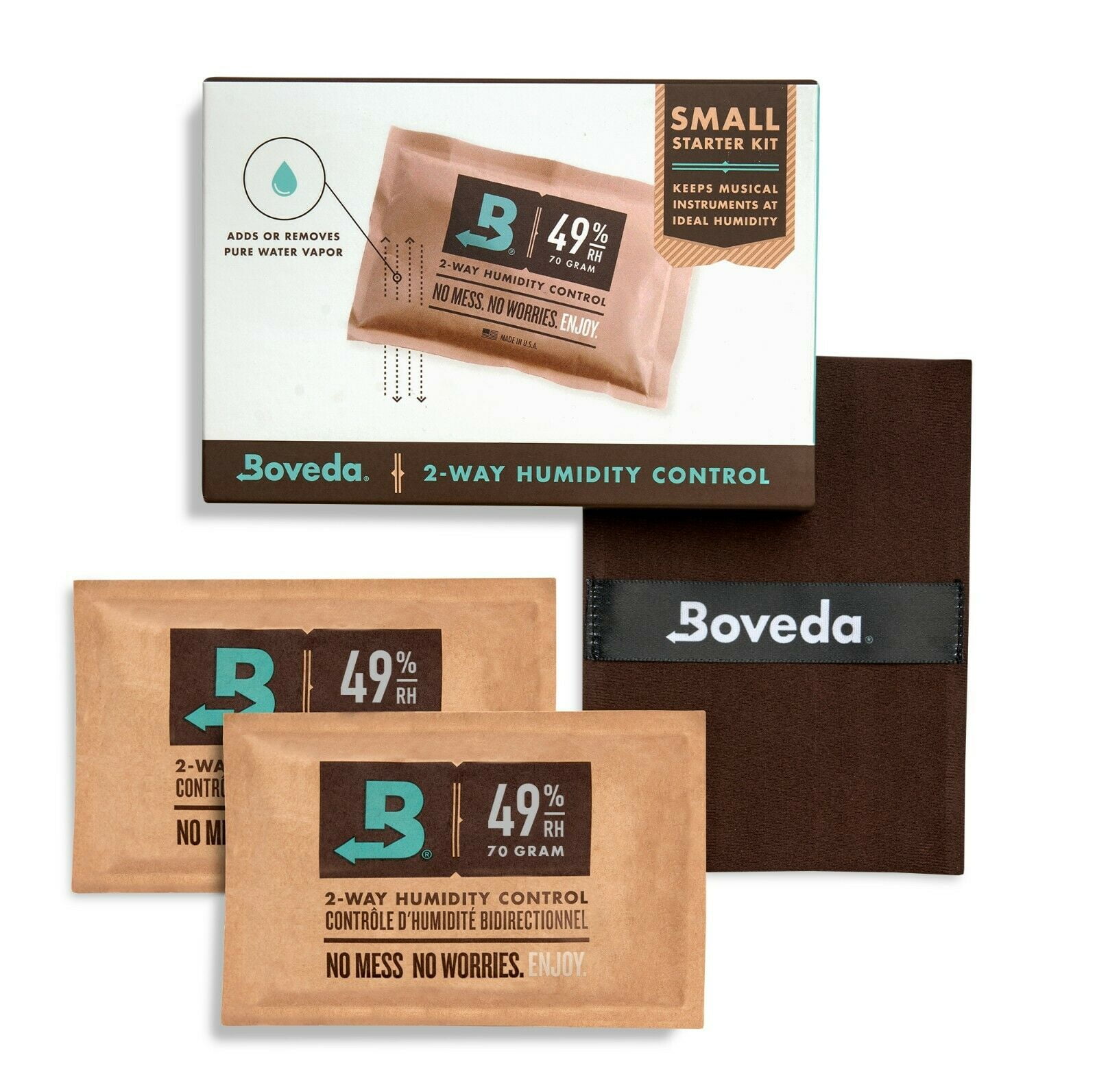 Boveda 62% Packs 2-Way Humidor Control Large 60 gram Sealed Packets 4 