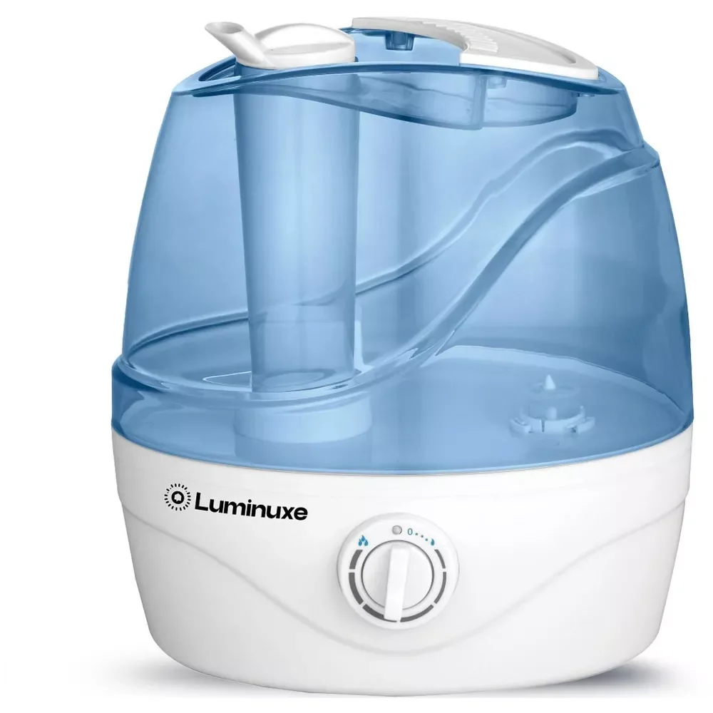 Cool Mist Humidifiers for Bedroom- 2.2L Quiet Ultrasonic, 360° Rotating Nozzle, Adjustable Mist, Auto Shut-Off, Filter-Free for Large Rooms