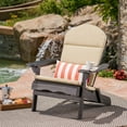 thumbnail image 2 of GDF Studio Cartagena Outdoor Water Resistant Fabric Adirondack Chair Cushion, Khaki, 2 of 6