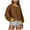 Brown, variant on Oversized Sweatshirts for Women Crewneck Solid Color Long Sleeve Casual Loose Fall Winter Trendy Pullover Sweatshirts