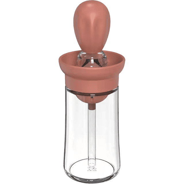Botella de aceite de silicona para cocina Oil Pot Brush - Empaquetado en inglés - Rojo MFZFUKR CPB-DE-LYY1453-2