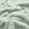 thumbnail image 4 of Parent's Choice 30" x 40" Reverse Backdye Faux Fur to Micromink Baby Blanket, Green, 4 of 6