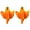 Orange, variant on HOARBOEG Glow in The Dark Ghost Halloween Decorations, 2 Pack LED Hanging Ornaments with 3 Light Modes, Polyester Lighted Pendant Decoration for Indoor Outdoor Party Decor, 11.81*19.68in
