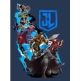 thumbnail image 2 of Justice League Movie Group Character Art Boy's Navy T-shirt-XL, 2 of 4