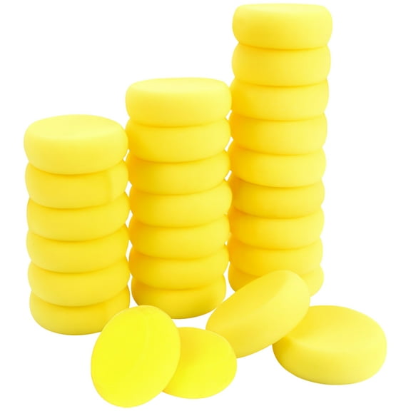 30 Pcs Yellow Watercolor Sponges for Painting, Soft and Quality Artist Sponges for Acrylic & Watercolor Art, Ideal for Kids and Artists, Perfect for Stamping and Creative Projects