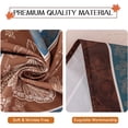 thumbnail image 3 of Fall Rectangle Tablecloth 60 x 84 Inch, Thanksgiving Autumn Harvest Pumpkin Table Cloth, Stain Resistant Washable Table Cover for Dining, Party, Holiday Decor - Rust and Beige, 3 of 5