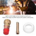 thumbnail image 4 of TIG Soudure Lentille de Gaz, Torche de Soudage PTFE Couverture avant Usure Résistance Rouge Cuivre ABS Simple Facile pour l'Installation Robuste Stable Portable pour WP17, 4 of 8