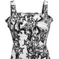 thumbnail image 2 of Peach Couture Women's Midi Multicolor Exotic Smocked Spring Summer Dress, 2 of 2