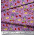 thumbnail image 2 of Soimoi Cotton Duck Fabric Mix Fruits Print Fabric by The Yard 56 Inch Wide, 2 of 3