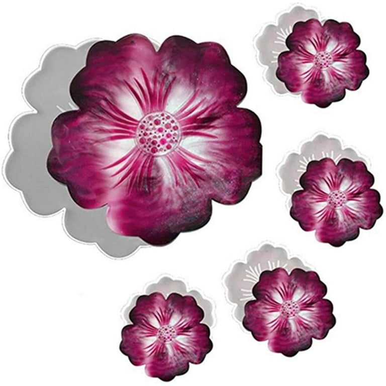 Flower Coaster Resin Molds, 1 Pcs Large Silicone Petals Tray Mold & 4 Pcs  Small Flower Shape Coaster Molds for Resin Casting DIY Crafts Cup Mats