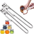 thumbnail image 2 of (2pcs) Master Opener Adjustable Jar & Bottle Opener, Adjustable Multifunctional Stainless Steel Can Opener Jar Lid Gripper, Manual Jar Bottle Opener Kitchen Accessories, 2 of 4