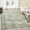 Green, variant on GlowSol 9' x 12' Large Washable Rugs Vintage Boho Rug Floral Area Rug Non Slip Low Pile Soft Carpet for Living Room Bedroom, Gray