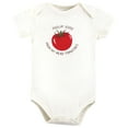 thumbnail image 5 of Touched by Nature Unisex Baby Organic Cotton Bodysuits, Happy Veggies, 0-3 Months, 5 of 5