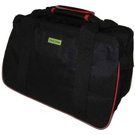 JanetBasket Black/Red Eco Bag, 18" x 10" x 12"
