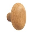thumbnail image 3 of Perchero de madera montado en la pared, perilla para cajón de tocador, percha decorativa para bolsos, percha para abrigos, percha para toallas de oval, 3 of 9
