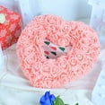 thumbnail image 4 of LEHOZIHEQ Heart Shaped Wreath, Valentine's Rose Wreath, Valentines Day Decoration Flower Wreath for Party Home Front Door Birthday, 4 of 9