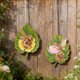 thumbnail image 1 of Colorful Leaf Pendant Two-Piece Set Outdoor Balcony Home Green Bonsai Resin Crafts Pendant, 1 of 7