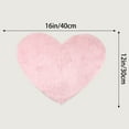 thumbnail image 7 of Unique Bargains Heart Shape Soft Absorbent Bath Rugs Light Pink 12" x 16", 7 of 7