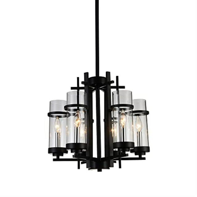 CWI Lighting Sierra Lustre à 6 Lumières avec Fini Noir