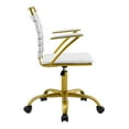 thumbnail image 4 of Modway Fuse Faux Leather Office Chair in White, 4 of 10