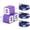 Purple, variant on Fast Charging Block, 3 Pack USB Wall Charger with 10FT Type C Charging Cable USB C Cable, Dual Port Phone Charger, Android Charger Block USB Brick Charging Station USB Charger Block[Multicolor]