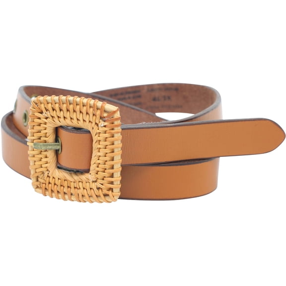 American Eagle Womens Solid With Eyelets Skinny Belt, Brown, X-Small