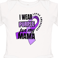 thumbnail image 4 of Inktastic I Wear Purple For My Mama Lupus Awareness Boys or Girls Long Sleeve Baby Bodysuit, 4 of 5
