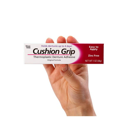 Cushion Grip Soft Denture Adhesive Cream Reline Thermoplastic reliner 1 (Best Denture Reline Kit)