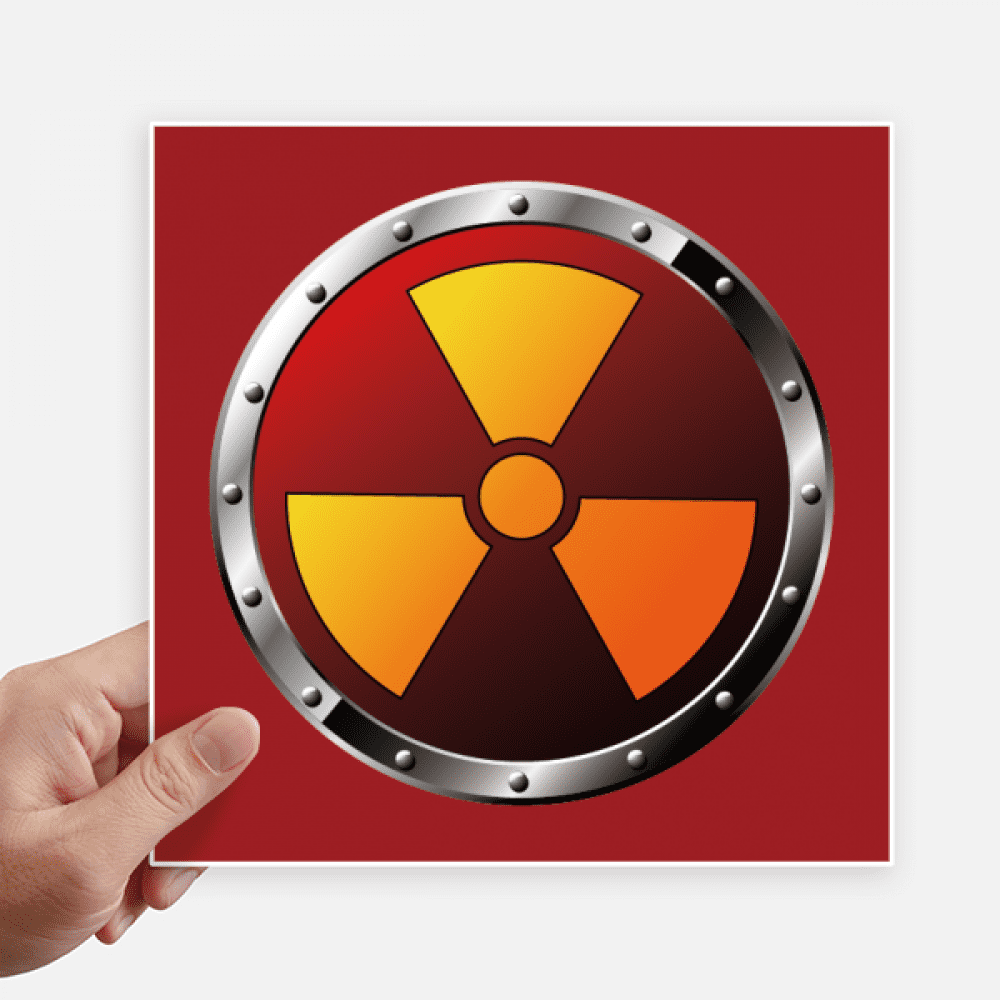 Logo Radioactive Substances Warning Sticker Tags Wall Picture Laptop