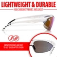thumbnail image 4 of Gafas de sol Franklin Sports Oval MLB WHT DLX FLIP-UP blancas, 4 of 9