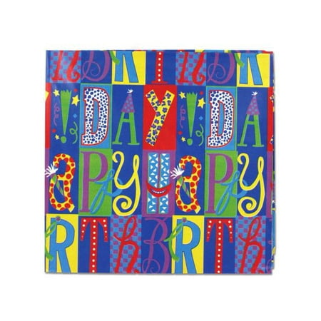 3 sheet birthday gift wrap (Available in a pack of 24)