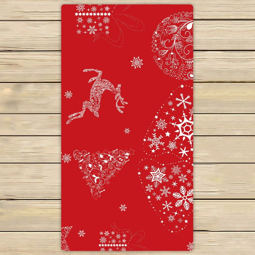 christmas bath towels