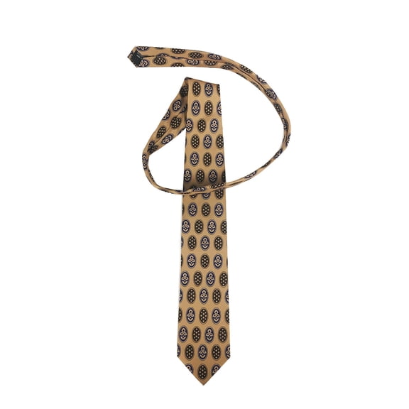 Bill Lumbergh Patterned Tan Necktie