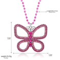 thumbnail image 3 of Butterfly Necklace for Women - Rhinestone Pendant Choker, Zinc Alloy Jewelry, Cute Sparkly Accessory, 3 of 7